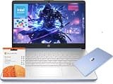 HP 14" Laptop, Intel Processor N150 (Beat i3) 4GB RAM 128GB UFS 1-Year Office 365 Copilot AI Win11 WiFi6 Computer for Creator Business Gaming Student