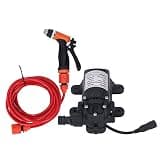 Vistreck 12V Portable Electric High Pressure Washer Pump Kit 160 PSI with 2 Hose for Efficient Car Cleaning