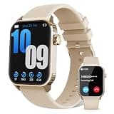 DIVOAZBVO Smart Watches for Women Men, 120 Sports Modes Smartwatch with 1.83 inches HD Display, Heart Rate/Sleep Monitor, IP67 Waterproof, Bluetooth Call & Music Control for iPhone/Android Rose Gold