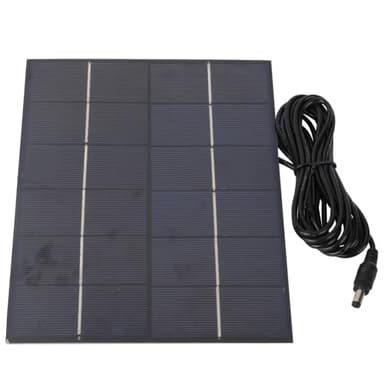 MOPFOL 5.5W 6V Polycrystalline Solar Panel with DC Port – Outdoor Solar Charger for Outdoor Lights & Portable Electronics(165x210mm/6.49x8.26in)