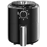 Compact Air Fryer Small 2QT, 4-in-1 Small Mini Airfryer, Bake, Roast, Reheat, 98% Less Oil, Adjustable Temperature Control w/ 60min Timer, Quiet, Nonstick & Dishwasher Safe Basket, BPA-Free, Black