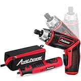 AVID POWER 8V Cordless Rotary Tool with Electric Cordless Screwdriver Set, 104pcs Accessories, Ideal for Carving, Engraving, Sanding and Screwing