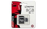Kingston 8GB Class 4 MicroSDHC Card Flash Memory with SD Adapter SDC4/8GB