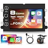 Driauto 8 Core 6G 128G Android Radio for Ford F150 F250 F350 Escape Fusion Mustang Focus Explorer 7 Inch Touchscreen Wireless Carplay Android Auto, Car Stereo for Ford Bluetooth DSP GPS WiFi FM/RDS