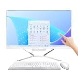 PTZZHEDM 23.8" All-in-One Business Desktop Computer, N5095,16GB RAM,512GB SSD,Windows 10 Pro,Webcam,Touchscreen,Mouse,Keyboard,WiFi,Bluetooth
