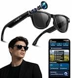 2026 AI Smart Glasses with 8MP 4K Camera, Video Recording Glasses with Photo, Real-Time Translation in 139 Languages, ChatGPT Voice Assistant, Open-Ear Bluetooth Headphones, Travel, Meetings & Vlog
