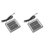 Compatible with 2X 12V 2W Solar Panel Garden Light DIY Parts DC Port Battery Module for Charger