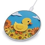 Paper Duck Wireless Charger Magnetic Phone Induction Charger 10w Fast Wireless Charging Station Compatible with iPhone 17 16 15 14 13 12 Pro Max Samsung Galaxy S25 S24 S23