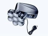 TEPOTZ Waterproof Head Shavers for Bald Men, 7D Wet/Dry, Convenient Charge Portable | XM-Gray