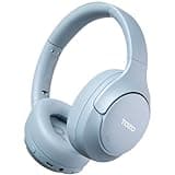 TOZO HT3 Hybrid Noise Cancelling Headphones, 90H Battery Life Wireless Over Ear Bluetooth 6.0 Foldable Headset, AI Voice Assistant with 5 Mics, Connect 2 Devices and Hi-Res Sound, 32 EQ Audio Presets