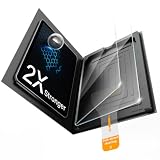 kenke 2 Pack Screen Protector for iPad Air 6/7/8 11 Inch M2/3/4 2024/2025/2026, 9H Tempered Glass Film with UltraFit Tray, Support Apple Pencil Face ID, HD Clarity Anti-Scratch Bubble Free