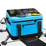 Paddle Board Cooler Waterproof, Doksmeria Super Capacity SUP Paddleboard Deck Cooler with Shoulder Strap & 6 Elastic Rope Clips, Paddle Board Accessories Bag for Stand Up Paddleboard and Kayak