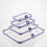 4 PCS Set PET Travel Storage Boxes for Clothing, Cosmetics, Desktop Storage, Cleaning, and Display