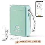 ORGBRO Label Maker Machine with Tape, Portable Bluetooth Label Printer for Home Office Organization, Support Pre-Cut & Continuous Labels, Inkless Thermal Small Labeler for School Kitchen, X1-Green