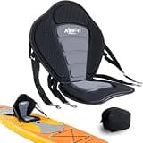NEW-Vi Universal Deluxe Detachable Kayak Seat Paddle Board Seat Canoe Seat Kayak Seats with Back Support, 4 Adjustable Straps High Back Support, Form-Fitting for Kayaks SUP Fishing Boat Rowboat