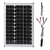 100W Monocrystalline Solar Panel 18V Portable Charger for Car Laptop Lamp Small Power Appliances 15.7 x 10.8 inch