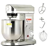 Multifunction Blender,Electric Stand Mixer,Stand Mixer,3 Speeds Adjustable,With Egg Beater,Beater and Dough Hook,Commercial Kitchen Cake Mixer,For Cookie,Cake,Bread Baking StainlessSteel-10L