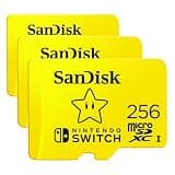 SanDisk 256GB microSDXC-Card, Licensed for Nintendo-Switch - SDSQXAO-256G-GNCZN (Pack of 3)