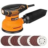 Extbtfor 5" Orbital Sander,300W Electric Sander 5000-12000OPM Variable Speeds with 20Pcs Sandpapers,Power Orbital Sanders for Woodworking and Sanding with Vacuum Dust Collector