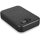 Eveagle Gun Safe for Pistols, Small Handgun Lock Box with Combination Lock, Portable Travel Pistol Safe for Car Home Nightstand