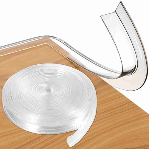 Phefop Edge Protector for Baby, Soft PVC Baby Proofing Corner Protectors with Strong Pre-Tape Adhesive for Desk Wall Furniture Corner Safety Protection (5m)