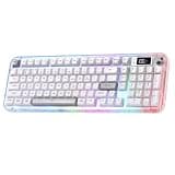 MIKIBY K98 Pro Wireless Gaming Keyboard,Tri-Mode Silent Computer Keyboard