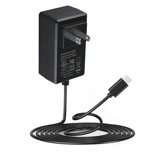 GizMac USB-C 5V AC/DC Adapter for JIKOCXN C3 10 inch Android 15 Kids Tablet 3.8V 6000mAh Battery DC5V USB Type C Replacement Power Supply Adapter Cable Cord