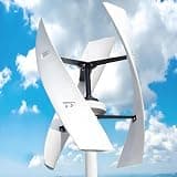 Wind Turbine Horizontal Generator Kits Charge Batteries Vertical Axis Controller Generation,12V 24V 48V Vertical Wind Turbine Kit 3 Blades 10000W/12000W MPPT Controller Ideal for Marine