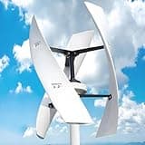 Wind Turbine Horizontal Generator Kits Charge Batteries Vertical Axis Controller Generation,12V 24V 48V Vertical Wind Turbine Kit 3 Blades 10000W/12000W MPPT Controller Ideal for Marine