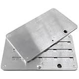 Stainless Steel Crypto Seed Storage, Brushed Metal Cryptocurrency Seed Phrase Backup Card, Mechanical Bitcoin Password Manager Wallet Device, Anti-Fingerprint Surface