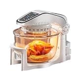 Large Capacity Air Fryer Oven,with Removable Glass Bowl, for Roasting, Frying, Toasting, and Crisping,for Home Kitchen Cooking