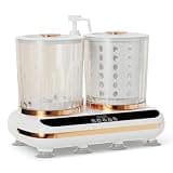 VBESTLIFE Portable Underwear Washing Machine, Dual Tub Washer and Spin Dryer 2L x2 Capacity, 5200mAh Rechargeable, for Lingerie Socks Small Garments
