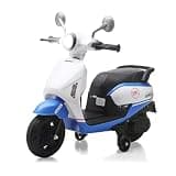 HEIMILI Toddler Motorcycle, 6V Kids Electric Moped for 1-3 Years, Ride On Scooter with Training Wheels, 2 MPH Speed Toy Bike for Boys Girls, Music & Headlight (Blue)