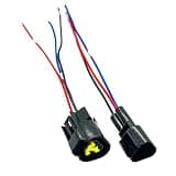 car connectors 3 Pin Instrument Connector Throttle Turn Grip Plug FW-C-3M-B FW-C-3F-B for Motorcycle Cruiser(3p Male Female)