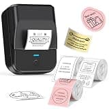 TYPONOS PM240 Label Maker Machine with 3 Tapes, 2" Portable Thermal Label Printer for Phone & PC, Bluetooth Label Maker with Multiple Templates for Small Business, Office, Home, School, Set 1