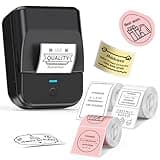 TYPONOS PM240 Label Maker Machine with 3 Tapes, 2" Portable Thermal Label Printer for Phone & PC, Bluetooth Label Maker with Multiple Templates for Small Business, Office, Home, School, Set 1