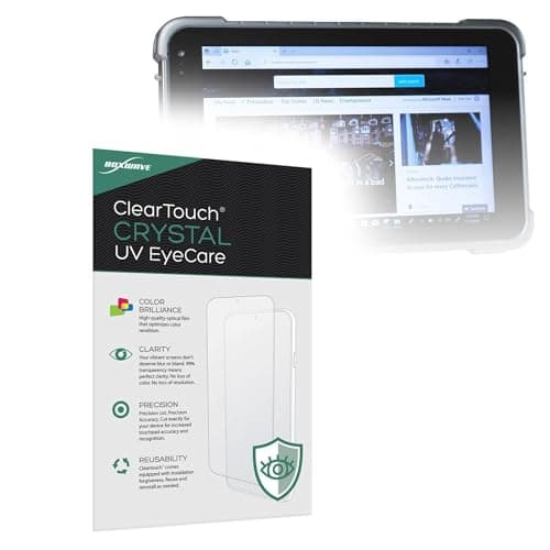BoxWave Screen Protector Compatible with Vanquisher SV-86 Rugged Tablet (8 in) - ClearTouch Crystal Anti-UV EyeCare (2-Pack), Filters Out Harmful Blue Light Reduce Fatigue