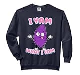 I Yam What I Yam Ube Pun Purple Yam Dad Joke Comfort Colors Adult Sweatshirt