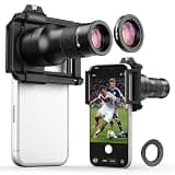 APEXEL 2-in-1 Telephoto Lens & 150mm Macro Lens for | 6X Telephoto and Macro Lens Kit with Universal Clip | Compatible with 16/15/14/13 Pro/Max, Samsung and Android Smartphones