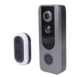 Wireless Video Doorbell, 720P HD Wide Angle Night PIR Motion Detection 2-Way Audio, with 4000mAh Battery Cloud Storage for Home Security