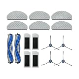 Compatible with ECOVACS Deebot N20 N20 Plus N20 PRO Plus Spare Parts Main Side Brush Hepa Filter Mop Cloth Replacement Accessories(Set 6)