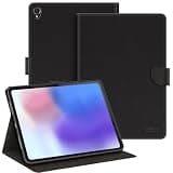 Shantime Leather Case Compatible with Alldocube iPlay 40H 10.4 2021 Protective Cover with Inner TPU Silicone Shell Built-in Stand(Black)