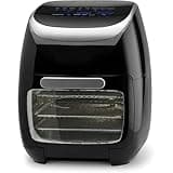 11.6 Quart Digital Air Fryer And Rotisserie - Use The Included Accessories To Air Fry Or Dehydrate Foods On The 3 Crisping Racks, Roast A Whole Chicken On The Rotisserie Spit