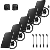 Nugoiko 5 Pack Solar Panel for Blink Outdoor 2K+/4(4th Gen)/XT2/XT Camera(Not Included)/Blink Outdoor Camera,Solar Panel with Mount 13.1ft Cable Rubber Plug
