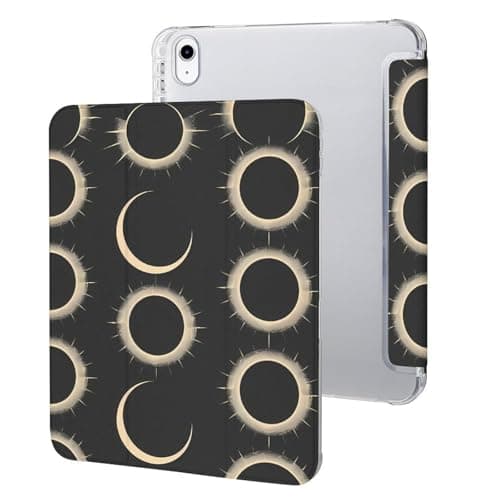 Magnificent Solar Eclipse Pattern Soft TPU Case Auto Sleep Wake Cover with Pencil Holder Compatible with IPAD 10代 (10.9in)