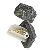 Omquot Simulated Stone Key Box, Home Entrance Decoration, Safe Patio Key Storage, 3.27 x 2.24 x 1.77 Inches