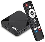 Android 14.0 TV Box 2026, 2GB RAM + 16GB ROM, LEFFOT 4K Ultra HD Home Streaming Device for TV, Support Voice Remote, WiFi 6, BT 5.4, 100M Ethernet, RK3518 Quad-Core A53 CPU