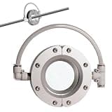 Acivirdde Ring Air Knife Blower with 360-Degree Aluminum Alloy Design, Dual Air Inlets,for Efficient Drying of Pipes and Cables (89mm)