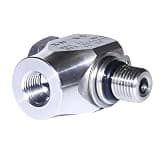 G3 / 8 and G1 / 4 Threaded Pressure Washer Rotating Joint Adapter in 2 Standard Sizes for Flexible Hose Connection Auto Detailing Tool