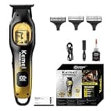 KEMEI Professional Electric Hair Trimmer LED Display Metal Housing Barber Grooming Kit KM-1378